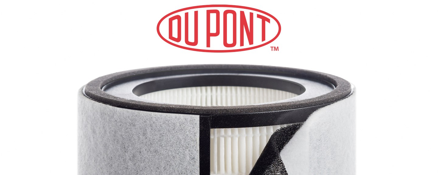DuPont logo above the TruSens Air Purifier filter.
