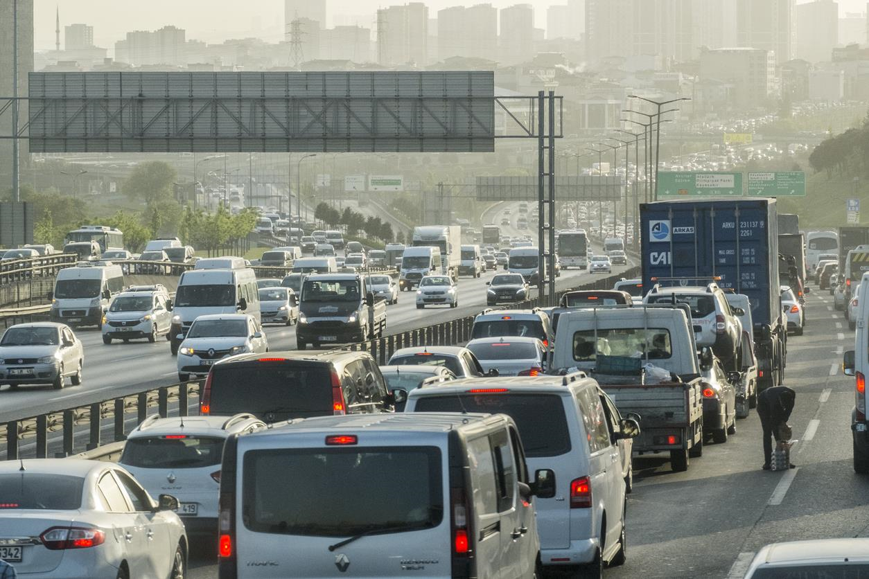 Crowded highway.