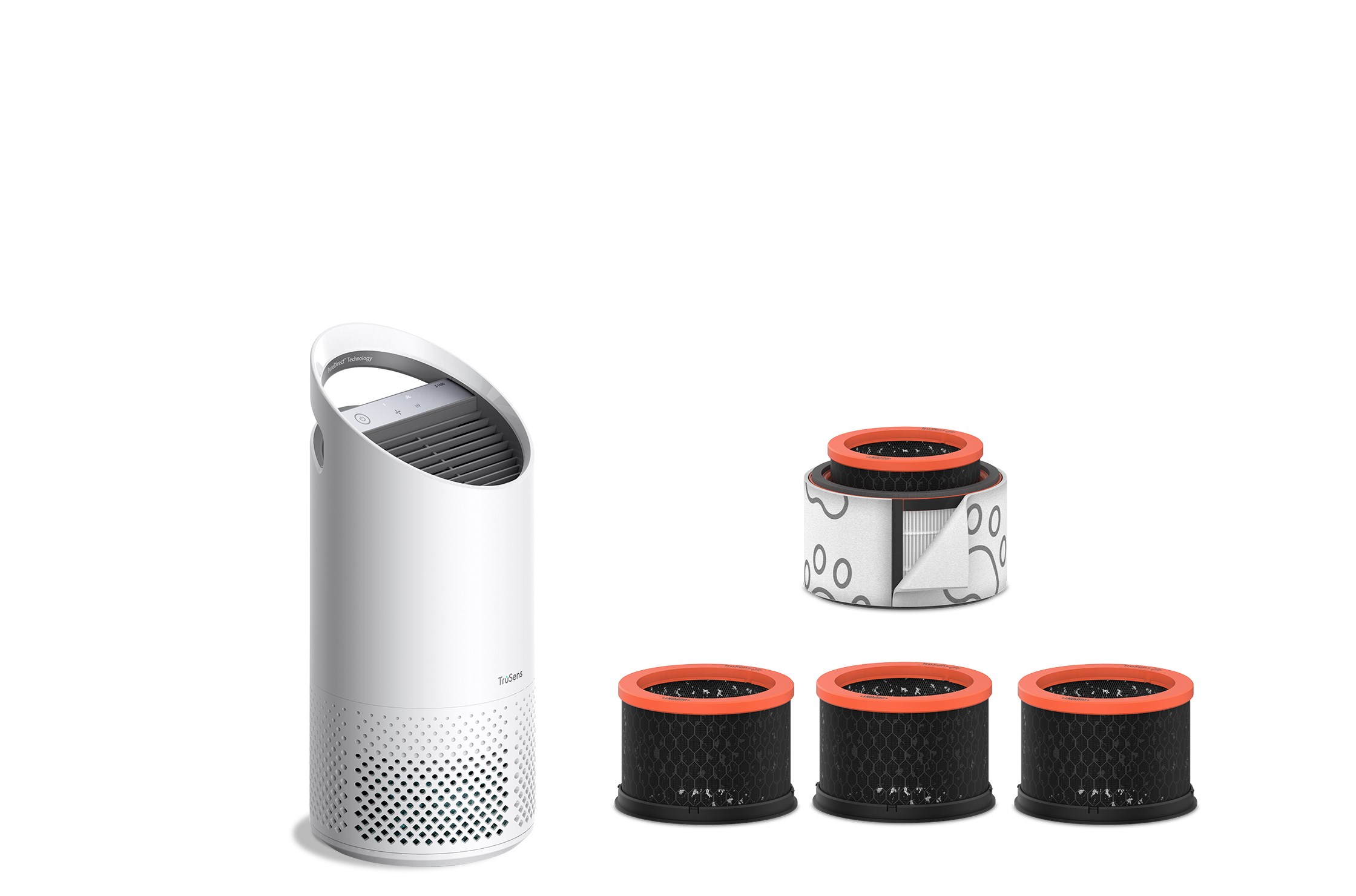 TruSens Small Air Purifier and Pet HEPA and 3 Carbon Filters