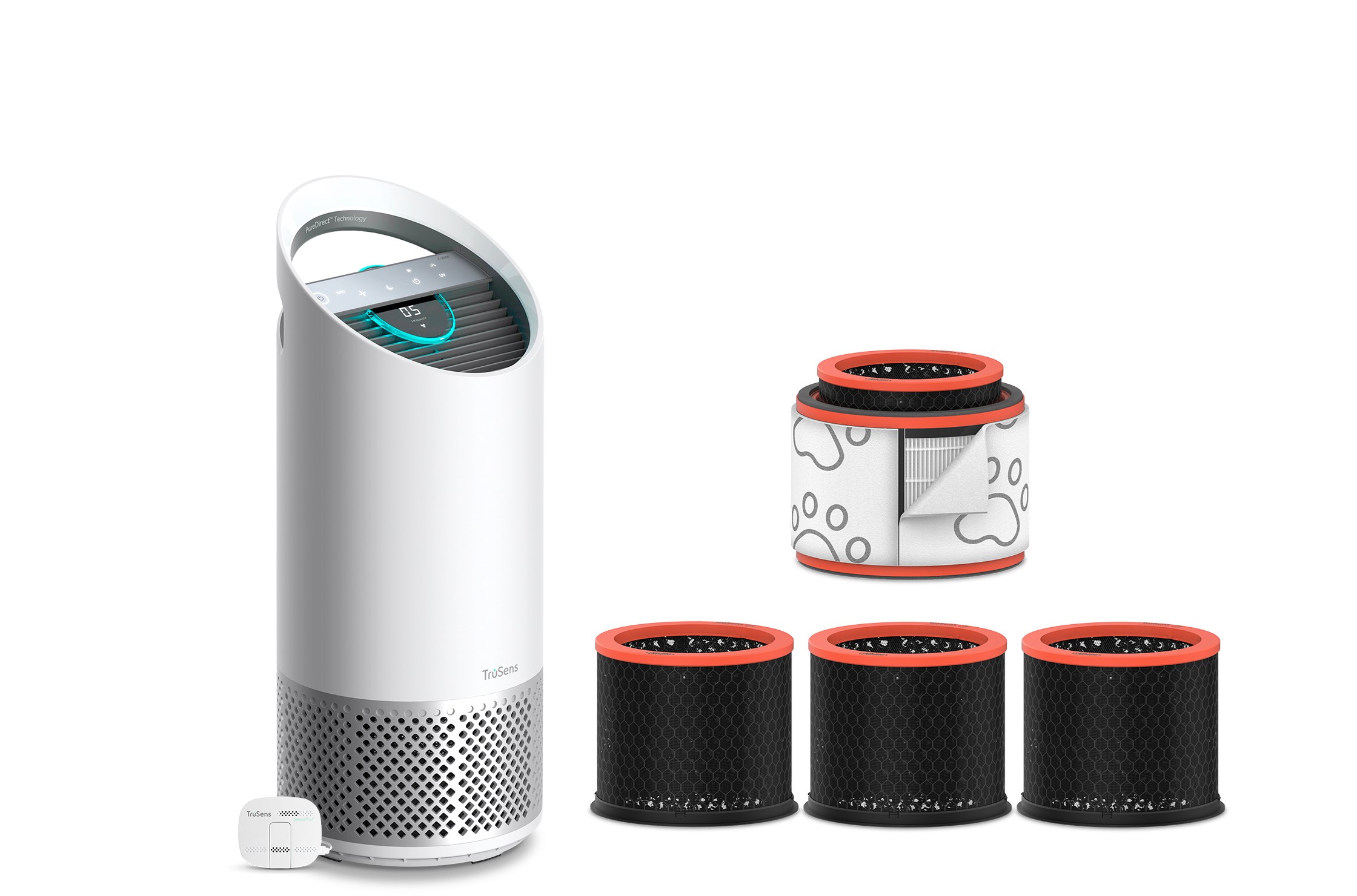 Medium Air Purifier with Pet HEPA and 3 Carbon Filters