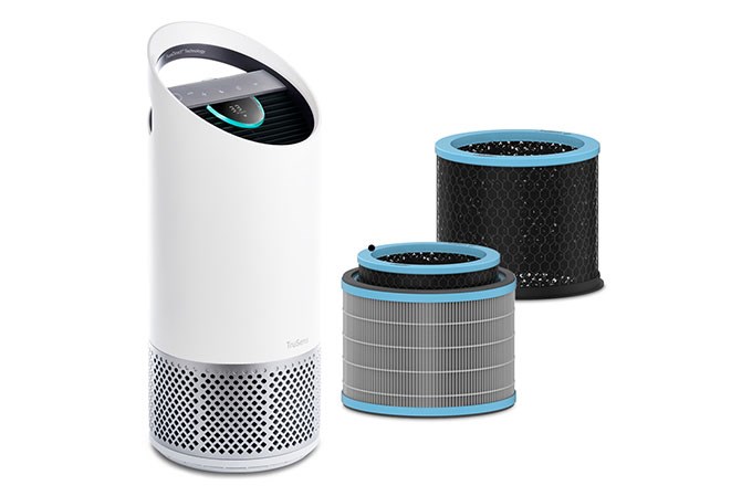 Medium Air Purifier, Medium Allergy & Flu HEPA Filter, and Medium Allergy & Flu Carbon Filter