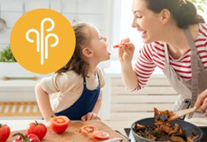 Mother & Daughter in Kitchen