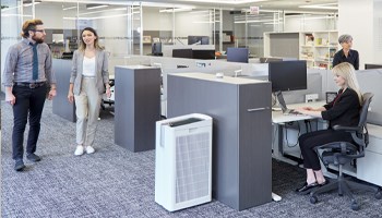 Office setting with TruSens Performance Series Air purifier